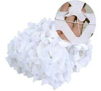 Camouflage Netting Army Camo Net 4x5m 5x5m 6x8m 9x9m Snow Camo Netting White Outdoor Hunting Blinds Camouflage Tape For Garden Sunshade Military Theme Party Decoration(W5xH10m)