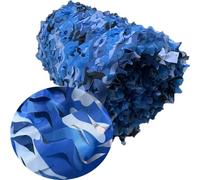 Camouflage Netting Blue, Army Camo Net, Lightweight Portable Shade Net, Waterproof Oxfords, For Hunting Blind Camping Hide, Garden Car Cover Party Decoration Photography Backdrop(W3xH12m)