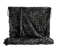 Camouflage Netting，Camo Netting for Hunting Decor Courtyard Sunshade Camp Photo Farm Factory Shelter Car Concealment Party Exhibit Backdrop Paintball Curtain Ceiling Fence Canopy(Black,1 x 1.5 m)