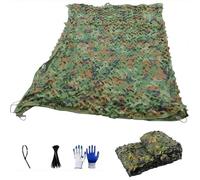 Camouflage Netting, Camo Netting Military Camouflage Net Bulk Roll Lightweight Camo Net for Christmas Decorations Hunting Camping Shooting Car Cover Sunshade Party Fence(2x11m)