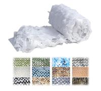 Camouflage Netting for Kids Den Garden Shade Camouflage Net Outdoor Camping Decoration Military Hunting Shooting Hide Jungle Camo Net Privacy Screen Car Tarpaulin Cover(White,1.5x8.5M)
