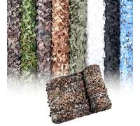 Camouflage Netting For Kids' Den Outdoor Camping Camouflage Net - Military Jungle Camo Net Garden Shade Privacy Screen Hunting Shooting Blind Party Decoration Car Cover(Hay,7x7.5M)