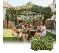 Camouflage Netting Garden Shade Camo Mesh Netting Cloth, Camo Camouflage Net Covers for Hunting Blind Shooting Military Theme Decoration Camping Concealment Sunshade(2x2(m))
