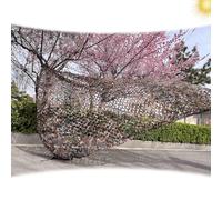 Camouflage Netting Military 2×3m 2×10m 3×4m 3×6m 4×6m 4×8m,Garden Shade Net,Car Cover,Camo Netting for Hunting,Army,Camping,Party Decorations,Sunscreen Camouflage Net,Flower-5x6m(16.4*19.7ft)