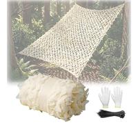Camouflage Netting Military, Shade Net, 150D Army Tactical Camo Netting, Lightweight Camo Mesh Net for Sunshade Hunting Blind Shooting Military Theme Party Decorations(W1xH8m)