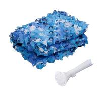 Camouflage Netting ocean 2m 3.0m 4.0m 5m 6m 7m 8m 9m 10m Lightweight Camouflage Net for Christmas Decorations, Hunting, Camping, Shooting, Car Cover(7.5X9m)