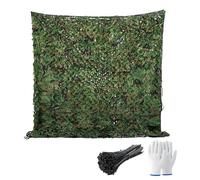 Camouflage Netting Outdoor, 150D Oxford Cloth Camo Net, Bulk Roll Sunshade Mesh Nets for Decoration Camping Theme Party Camping Military Hunting Shooting Sunscreen Nets(W2.5xH9m)