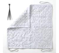 Camouflage Netting Reinforced Camo Net with Nylon Mesh for Garden Screening, Sunshade, Hunting, Shooting Hide, Kids Den, Army Party Decorations, White, Green, Digital(White,3x11m)