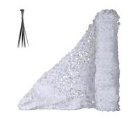 Camouflage Netting, Reinforced Double Layer Camo Net for Garden Screening, Sunshade, Privacy Netting, Hunting Hide, Shooting, Army Party Decorations White Green Digital(White,2x9m)