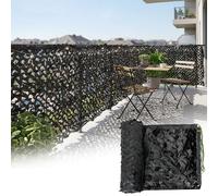 Camouflage netting shooting hide camo netting, Balcony Sunshade Camo Mesh Net 3x13m 1x4.5m 4.5x6m 5x5.5m 7x7m Black Camouflage net for Hunting Military Theme Party Decoration(2x18m)