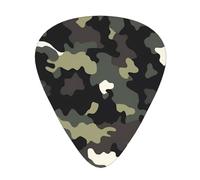 Camouflage Pattern 12 Pcs Guitar Picks, 0.46mm/0.71mm/0.96mm Thickness, Guitar Plectrum With Storage Case For Acoustic-Electric Guitar Ukulele Bass