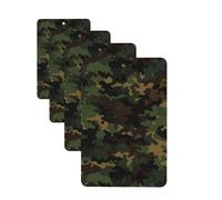 Camouflage Pattern Car Air Freshener Cards for Women Men 4 Pack Cute Car Accessories Long Lasting Scent Car Diffuser Hanging Auto Aromatherapy Tablets Car Fresheners Gifts