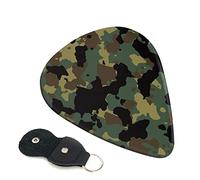 Camouflage Pattern Guitar Plectrum 6-Piece Set For Acoustic Guitar, Electric Guitar, Bass, Ukulele - Thin, Medium And Thick