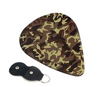 Camouflage Pattern Guitar Plectrum 6-Piece Set For Acoustic Guitar, Electric Guitar, Bass, Ukulele - Thin, Medium And Thick