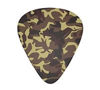 Camouflage Pattern Guitar Plectrums 12 Pieces Set =>> Comfortable In The Hand With Smooth Edges Three Thicknesses To Match