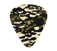 Camouflage Pattern Print Guitar Pick,12 Pack,Includes Thin,Medium,Heavy Gauges,Suitable for guitar,ukulele
