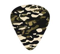 Camouflage Pattern print Guitar Picks 12 Pack Assorted Thickness for Guitar,ukulele,0.46/0.71/0.96mm