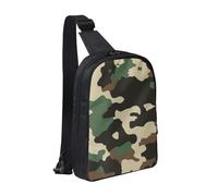 Camouflage Pattern Printed Chest Bag Sling Bag for Men Women, Waterproof Crossbody Backpack Men Bag for Runner Workout Hiking Cycling Travel