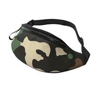 Camouflage Pattern Printed Fanny Pack for Men Women Crossbody Waist Bag Pack Bum Bag with Adjustable Strap for Hiking Running Travel Cycling