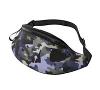 Camouflage Pattern Printed Fanny Pack for Men Women Crossbody Waist Bag Pack Bum Bag with Adjustable Strap for Hiking Running Travel Cycling