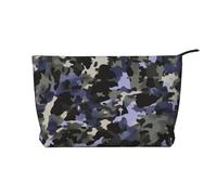 Camouflage Pattern Printed Makeup Bag Corduroy Travel Cosmetic Bags Cosmetic Case Toiletry Bag Organizer for Women Mom Girls
