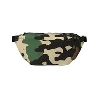 Camouflage Pattern Printed Waist Bag Adjustable Bum Bag Lightweight Travel Waist Fanny Pack Belt for Walking Cycling Hiking Travel