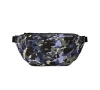 Camouflage Pattern Printed Waist Bag Adjustable Bum Bag Lightweight Travel Waist Fanny Pack Belt for Walking Cycling Hiking Travel