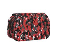 Camouflage Patterndouble Layer Pencil Case With Flip Top Big Pencil Bag High Storage Pen Case Pouch Stationery Organizer Makeup Bag For Boys Girls Teen College Students School Adults & Office Supplies