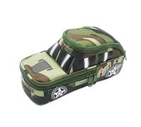Camouflage Pencil Case - Cool Car Shaped Large Capacity Pencil Case | Multifunctional Pen Pouch, Stylish Pen Bag That Neatly Organizes Pens From, Army Green, Se référer au descriptif, Refer to