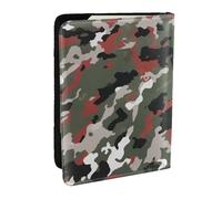 Camouflage Printed Passport Holder - 6.5 x 4.5 Inch RFID Blocking Travel Wallet,Stylish Passport Cover,Lightweight Document Organizer for Cards