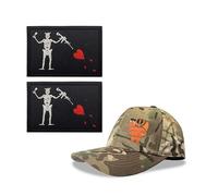 Camouflage Seal Team Six Baseball Cap,Tactical Seals Hat+Patch (5,L)