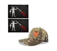 Camouflage Seal Team Six Baseball Cap,Tactical Seals Hat+Patch (6,L)