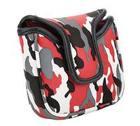 CAMOUFLAGE SQUARE GOLF PUTTER COVER WATERPROOF PU HEADCOVER MAGNETIC CLOSURE ACCESSORY FOR GOLFERS
