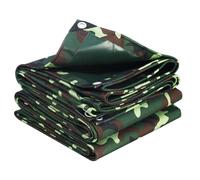 Camouflage Tarpaulin 1.8x2.4m 2x3m 3x4m Canvas Tarp Cover Sheet, Waterproof Heavy Duty Weatherproof Tarpaulin Sheet with Eyelets(1.8x2.4m)