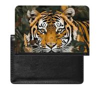 Camouflage Tiger Passport Holder & Travel Wallet Passport Cover Protector Essentials with Credit Card Slots