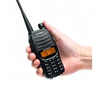 (Camouflage, US Plug) Walkie Talkie Triple 10W Dual PTT VHF UHF Dual Band Ham CB Radio Two Way Audio Black