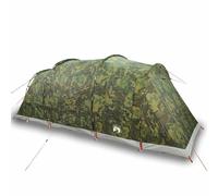 (camouflage) vidaXL Family Tent Tunnel 6-Person Camping Tent Lightweight Tent Waterproof