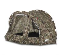 (Camouflage) vidaXL Fishing Tent 4-Person Lightweight Tent Camping Tent Olive Waterproof