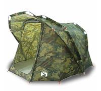 (camouflage) vidaXL Fishing Tent 4-Person Waterproof Lightweight Tent Camping Tent Shelter