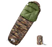 (camouflage) vidaXL Mummy Sleeping Bag for Adults Camping Hiking Sleeping Bag 3 Seasons