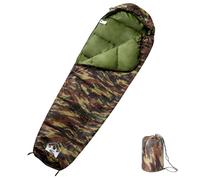 (camouflage) vidaXL Mummy Sleeping Bag for Adults Camping Hiking Sleeping Bag 3 Seasons