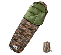 (camouflage) vidaXL Mummy Sleeping Bag for Adults Camping Hiking Sleeping Bag 3 Seasons