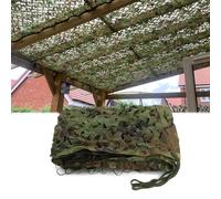 Camouflage Woodland Netting Army Camo Net 2x5m 3x7m 1x7m 5x6m 2x10m 3x15m Camouflage Net Lightweight Camo Netting For Hunting, Camping, Shooting, Car Cover, Sunshade, Party Backdrop(2X3.0m)