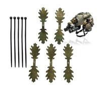 Camouflage Wrap Strips | 5-Piece Helmet Leaf Strips for Outdoor Hunting,Natural Concealment Hat Accessories for Adventure Matches Hunting Trips Desert Enthusiasts Players