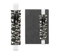 Camouflageleather Pen Pouch Bookmark â€“ Full-Print Dual-Sided PVC Leather Bookmarker with Elastic Band for Notebooks, Journals & Planners (8â€“10 in Pens, 2â€“3 Capacity)