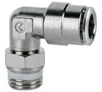 CAMOZZI - 08MM OD X 1/4 BSP MALE STUD ELBOW - Sprint Swivel Parallel Male Stud, BSPP (Super-Rapid Push-in Fittings)