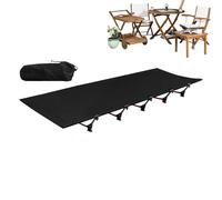 Camp Bed, Folding Camping Sleeping Bed, Lightweight, Lying Surfaces Support for Guest Room, Home, Outdoor, Travel, Hiking, Lunch Break