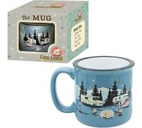 Camp Casual Ceramic Coffee Mug - 15 oz Retro Inspired Camping Mug - for Hot & Cold Drinks - Works as a Tea, Soup, & Coffee Mug - Stylish, Versatile, & Microwaveable Camping Coffee Mugs