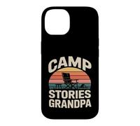 Camp Chair Stories Grandpa Camping Campfire Case for iPhone 14