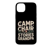 Camp Chair Stories Grandpa Camping Campfire Case for iPhone 14 Plus